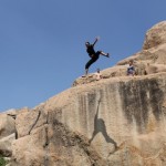 Riding Motorbikes and Jumping Off Cliffs in Hampi, India