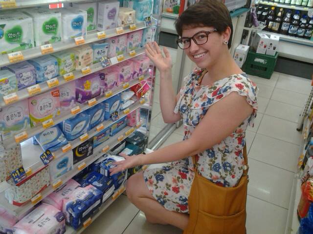 Shopping for Sanitary Napkins in South Korea