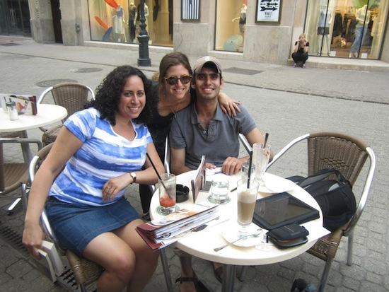 drinking on vaci street in budapest