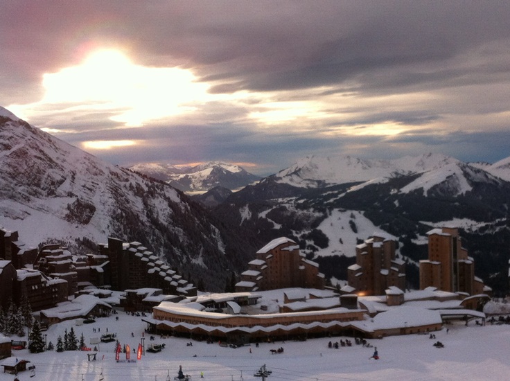 snow on the alps