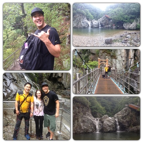 Trip to Korean waterfalls. 