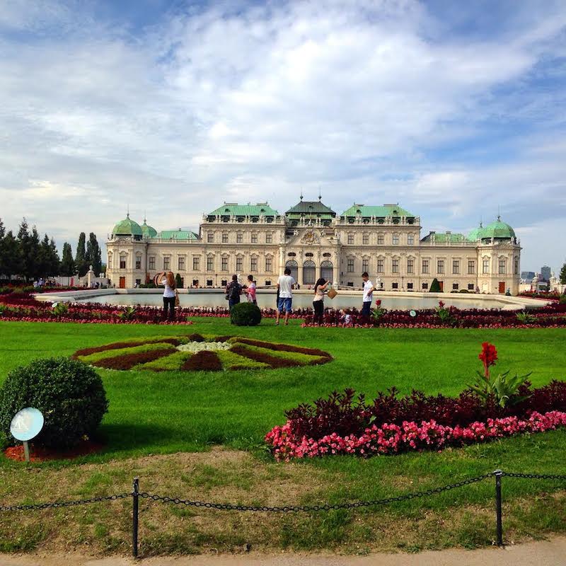 The famous Belvedere Palace, in Vienna