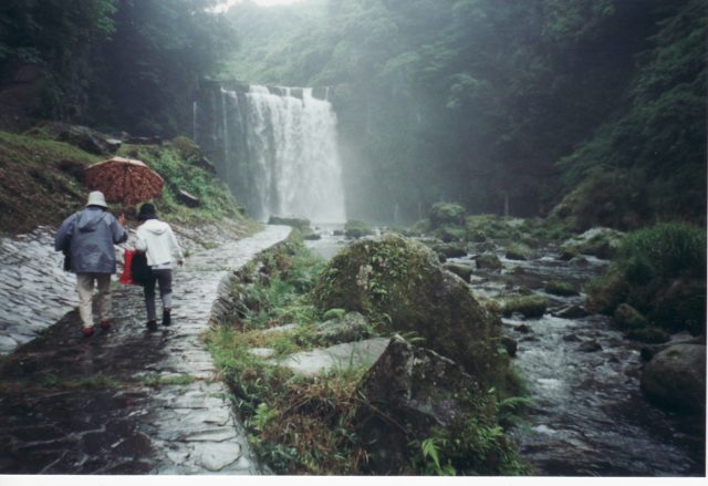A beautiful waterfall in Japan