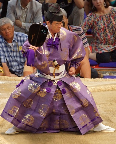 Watching Sumo Wrestling in Japan