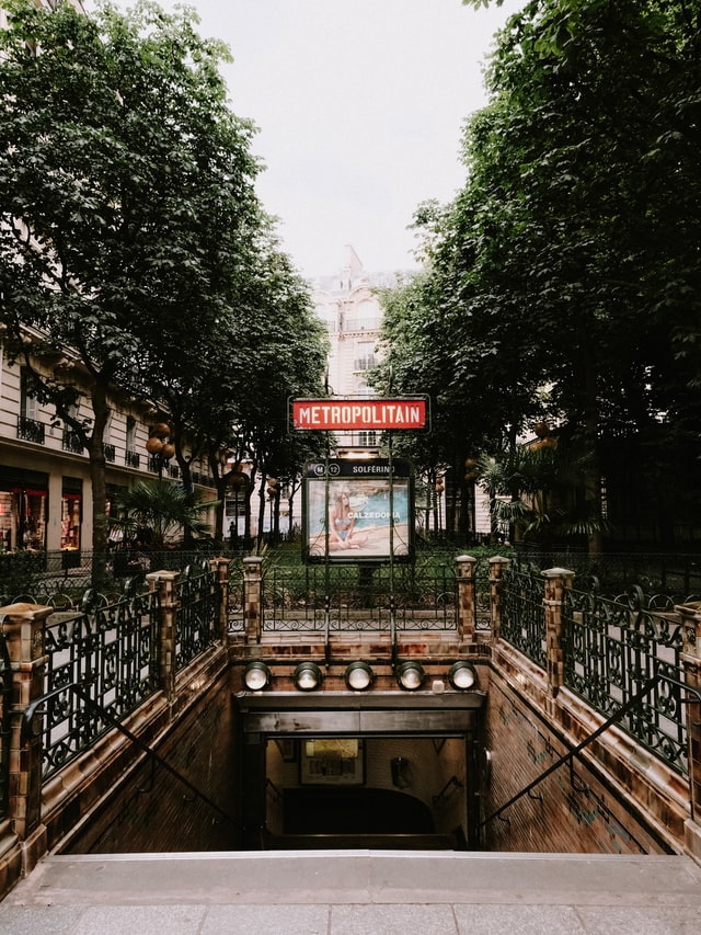 Train stop in Paris.